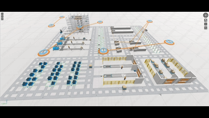 Simulación de AMRs y AGVs